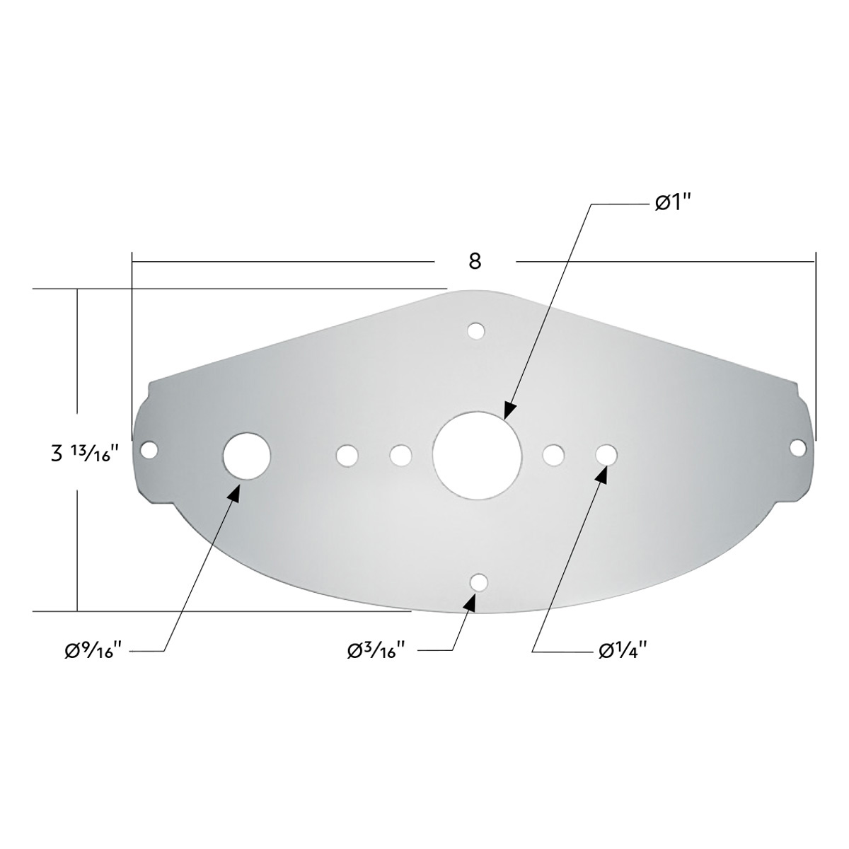 304 Stainless Steel Above Door Dome Light Plate For 2008-2017 Freightliner Cascadia - Thumbnail 3