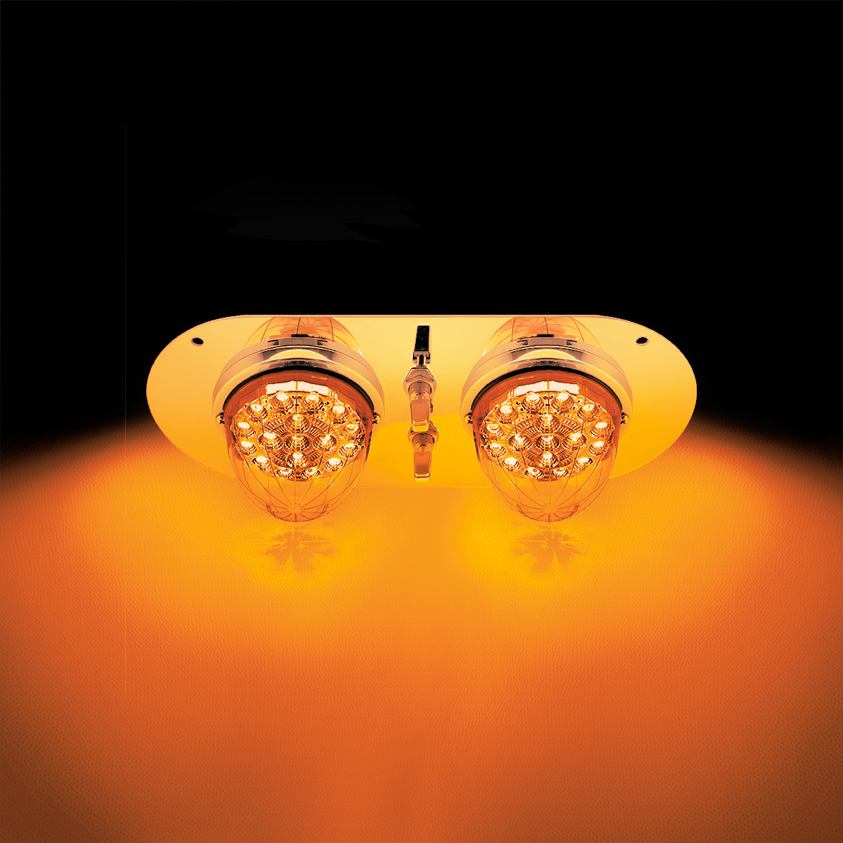 304 Stainless Steel Above Door Dome Light Plate For Kenworth & Peterbilt Trucks - Thumbnail 4