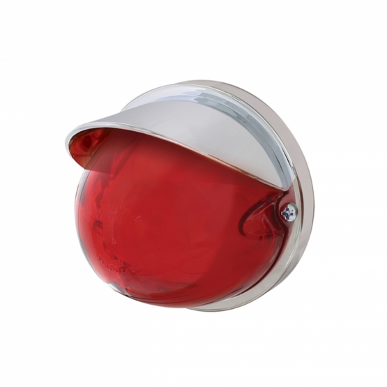 9 LED Dual Function GloLight Watermelon Flush Mount Kit With Visor - Red LED/Red Lens - Thumbnail 2