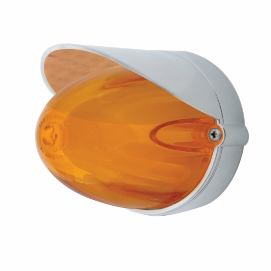9 LED Dual Function GloLight Watermelon Grakon 1000 Flush Mount Kit With Visor - Amber LED/Amber Lens - Thumbnail 2