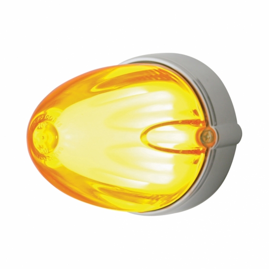 9 LED Dual Function GloLight Watermelon Grakon 1000 Flush Mount Kit - Amber LED/Amber Lens