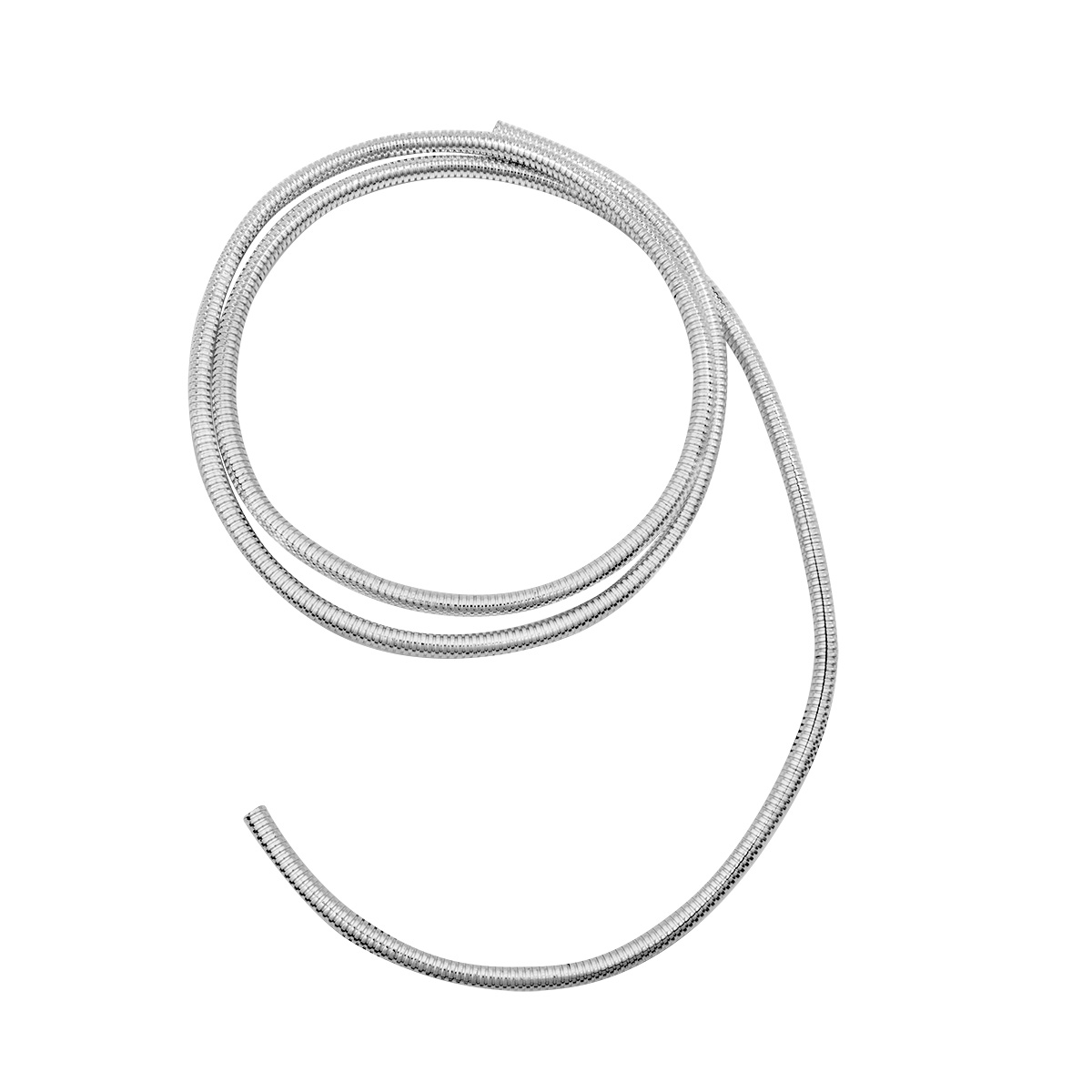 72" Long Chrome Wire Loom - 1/4" Diameter - Thumbnail 2