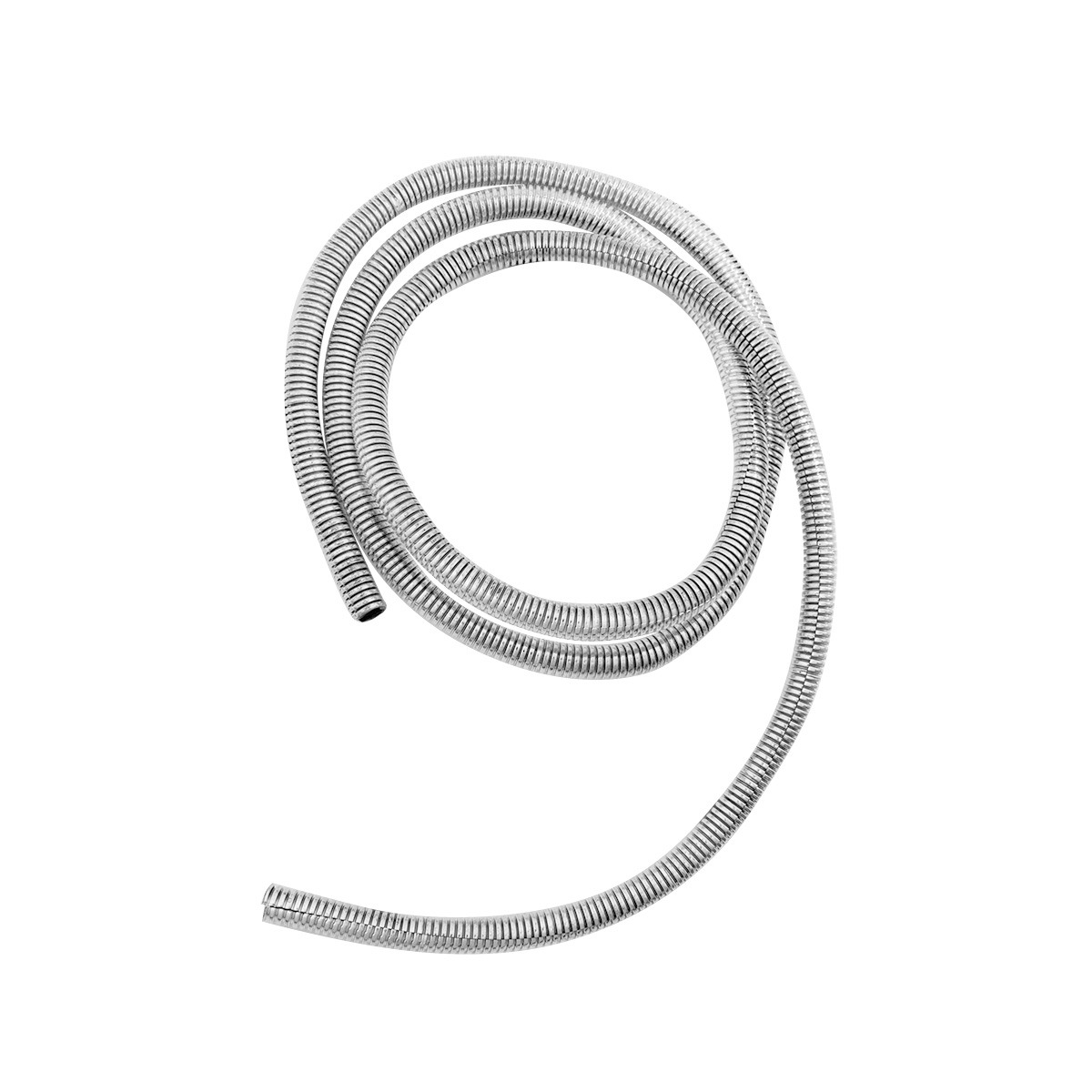 72" Long Chrome Wire Loom - 3/8" Diameter - Thumbnail 2