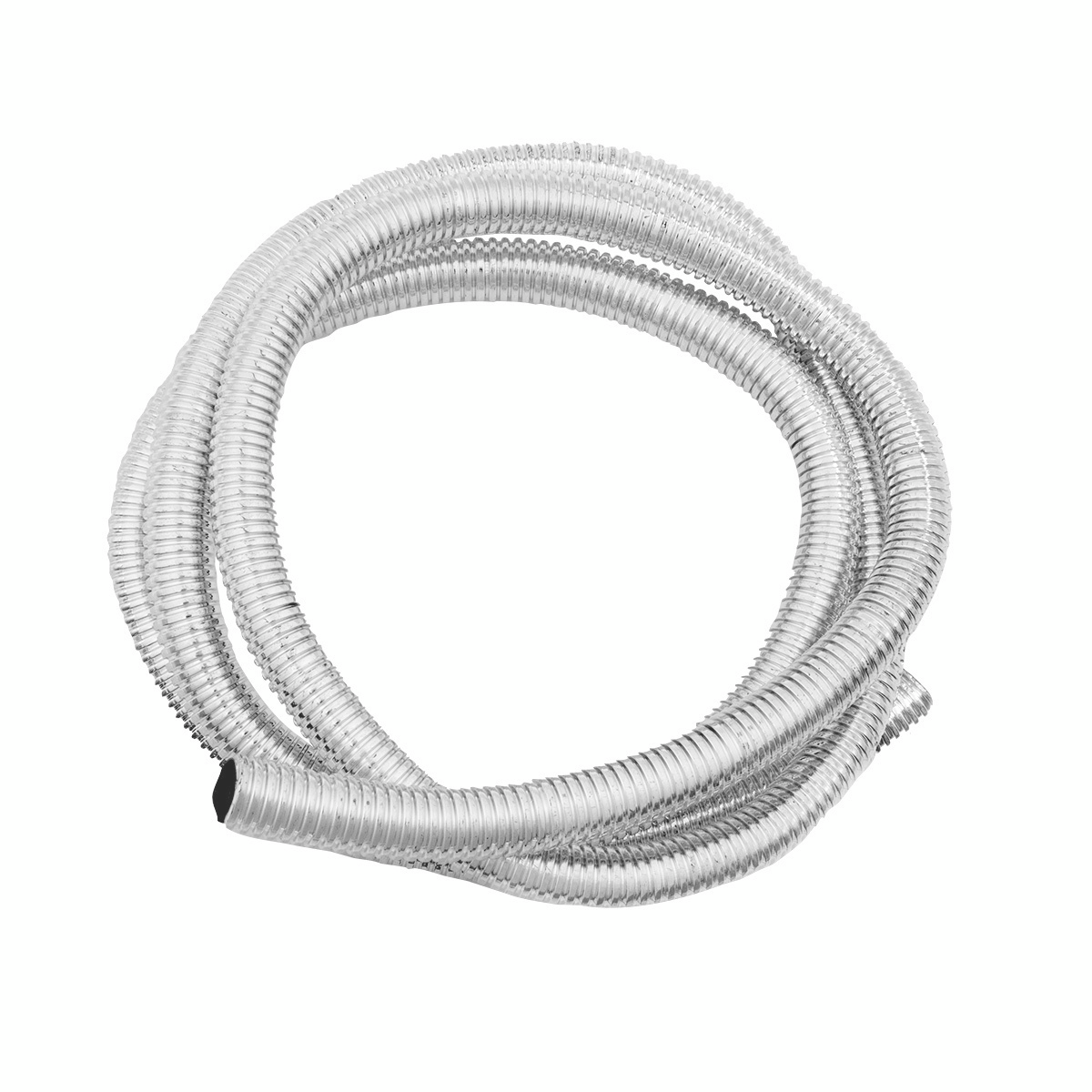 72" Long Chrome Wire Loom - 1/2" Diameter - Thumbnail 4