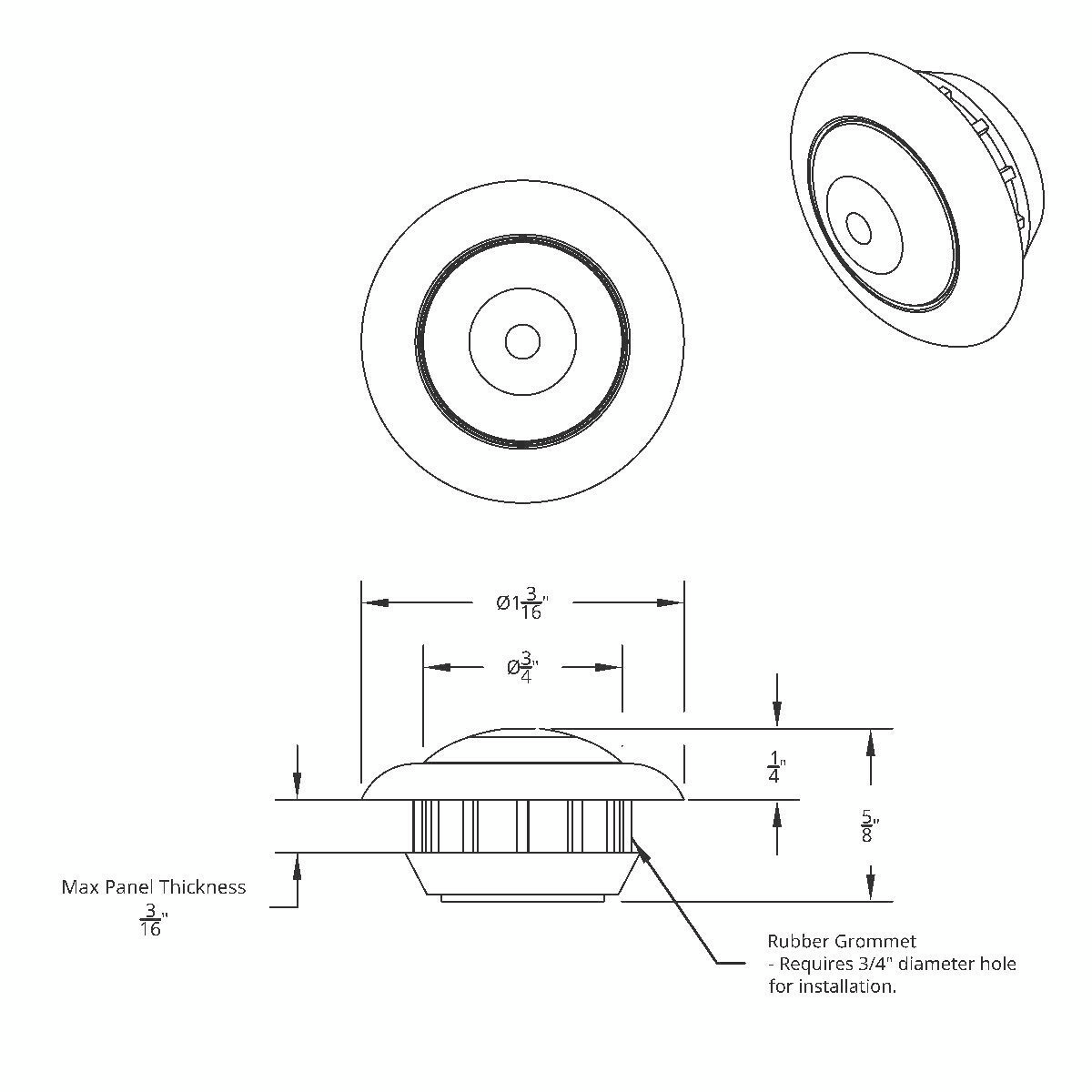 LED Single Function ArcBlast 3/4" Mini Light (Clearance/Marker) - Red LED/Clear Lens - Thumbnail 7