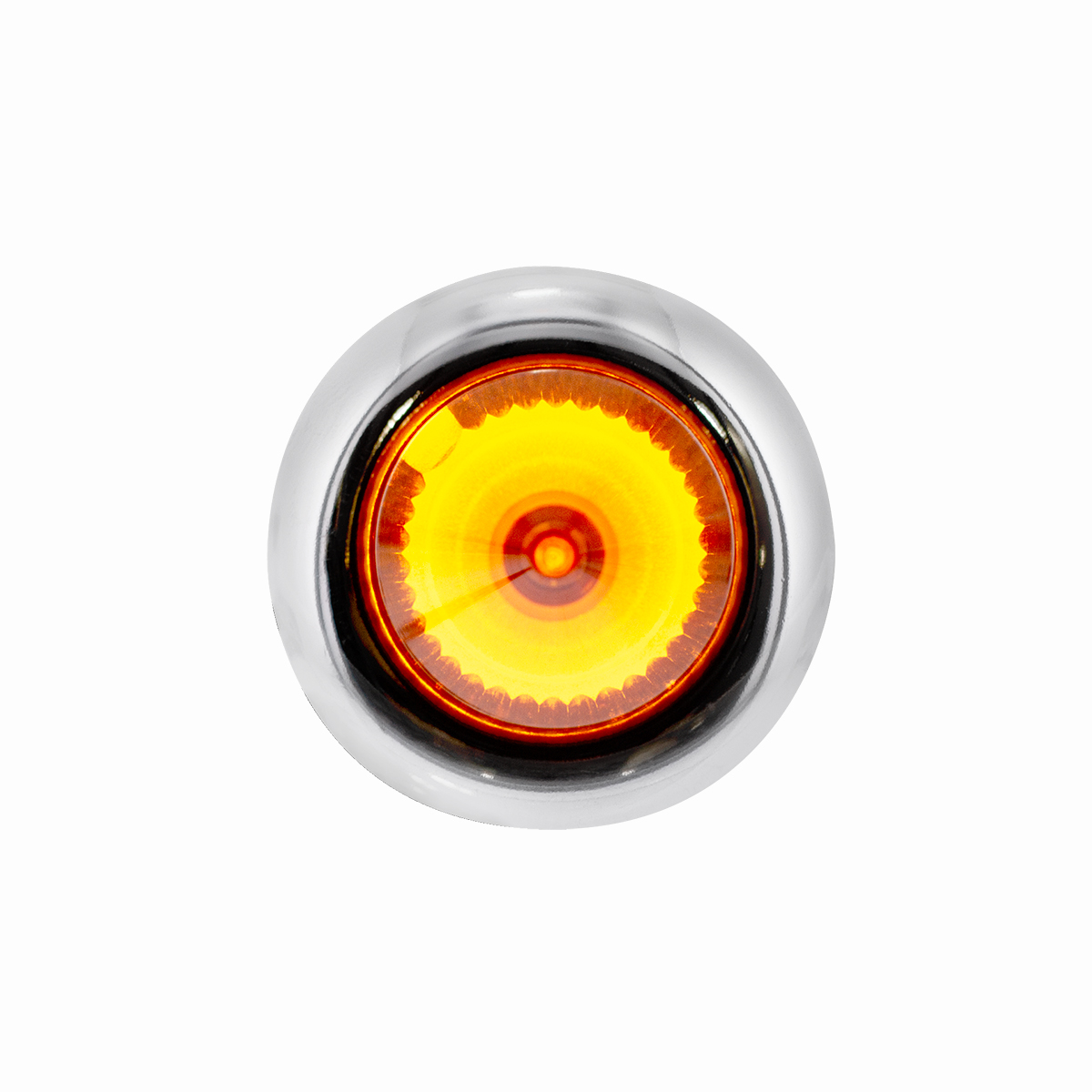 4 LED Dual Function 3/4" Mini Spike Light With SS Bezel (Clearance/Marker) - Amber LED/Amber Lens - Thumbnail 3