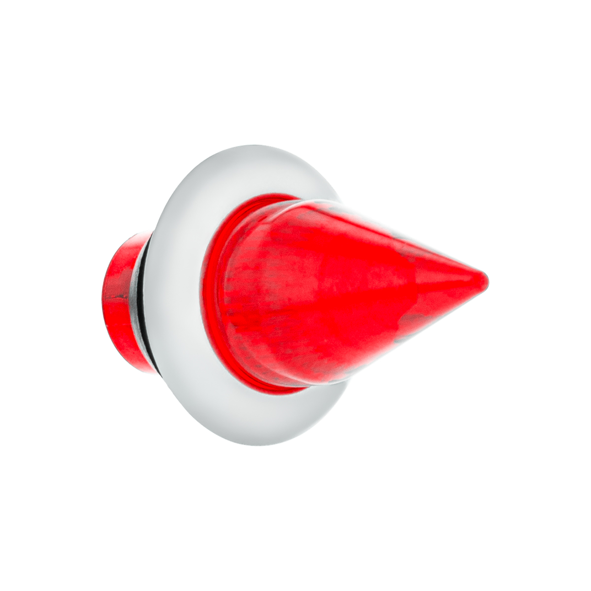 4 LED Dual Function 3/4" Mini Spike Light With SS Bezel (Clearance/Marker) - Red LED/Red Lens - Thumbnail 2