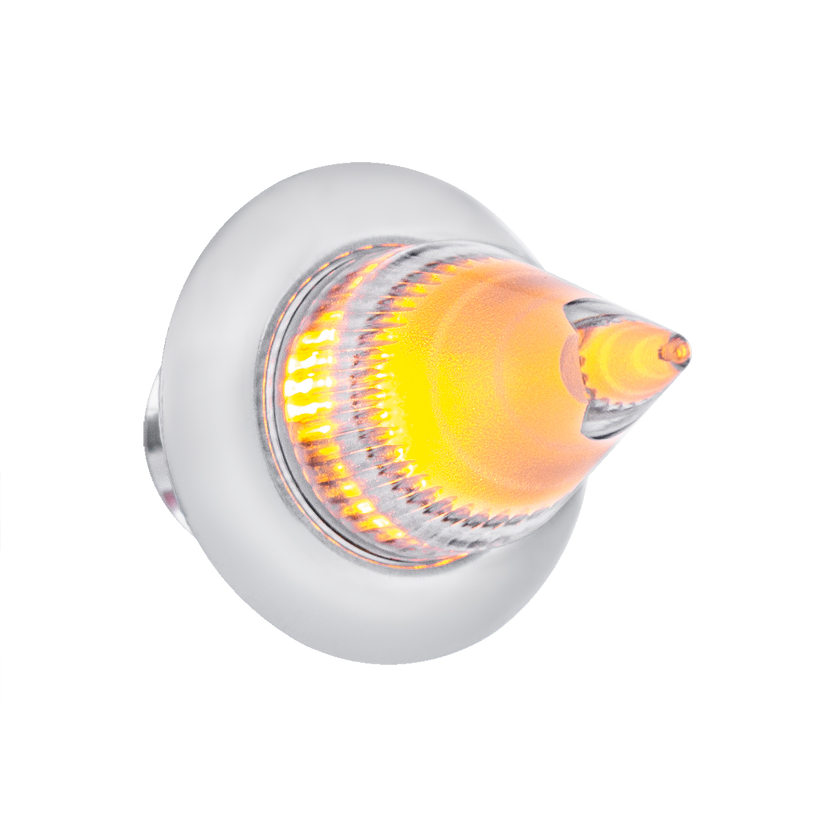 4 LED Dual Function 3/4" Mini Spike Light With SS Bezel (Clearance/Marker) - Amber LED/Clear Lens - Thumbnail 9