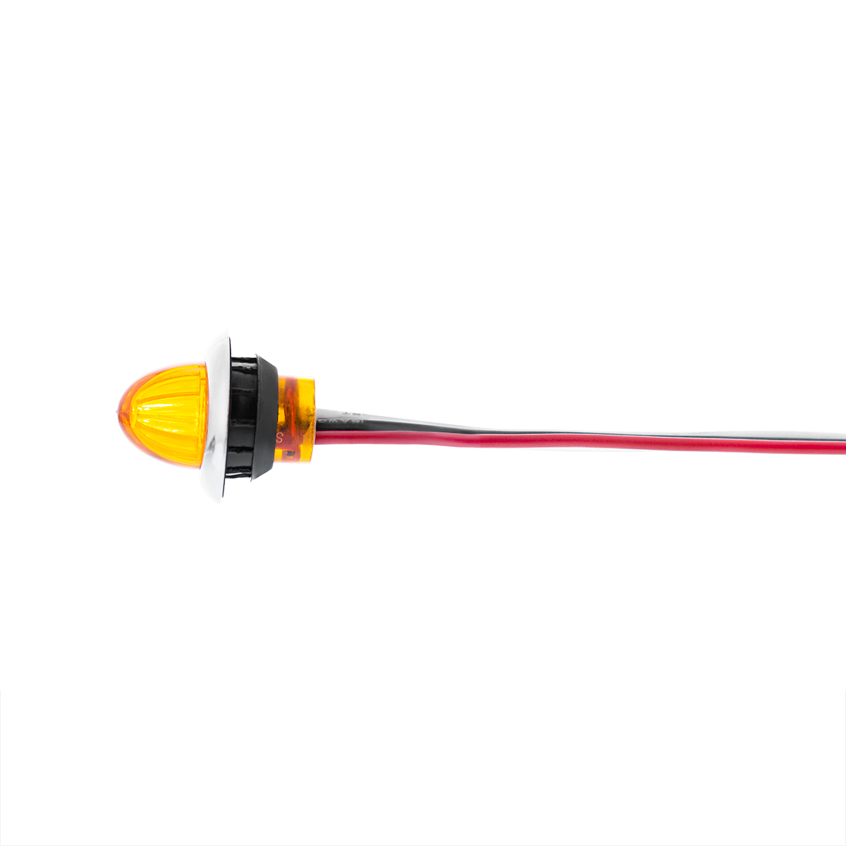 4 LED Dual Function 3/4" Mini Watermelon Light (Clearance/Marker) - Amber LED/Amber Lens - Thumbnail 7