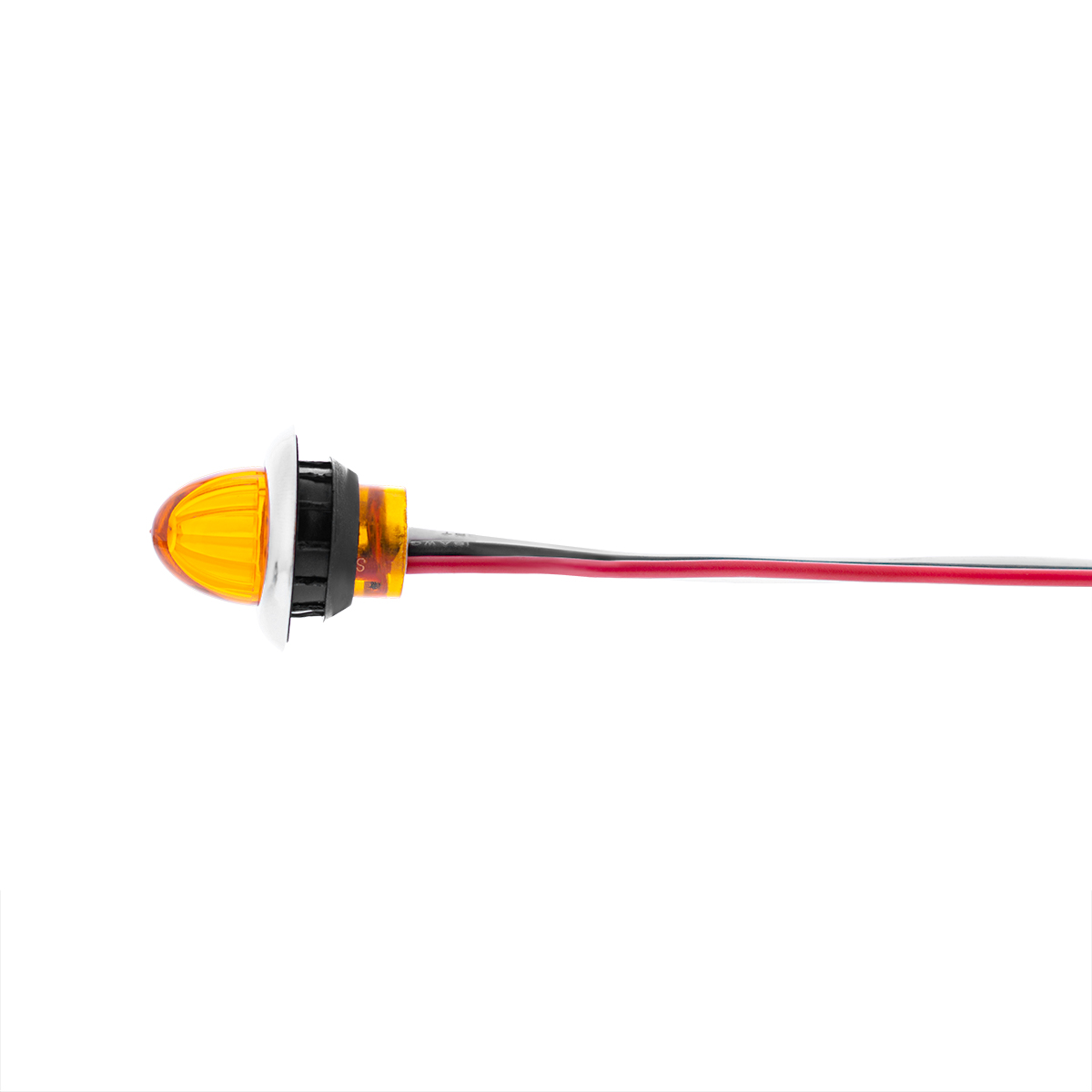 4 LED Dual Function 3/4" Mini Watermelon Light (Clearance/Marker) - Amber LED/Amber Lens - Thumbnail 8