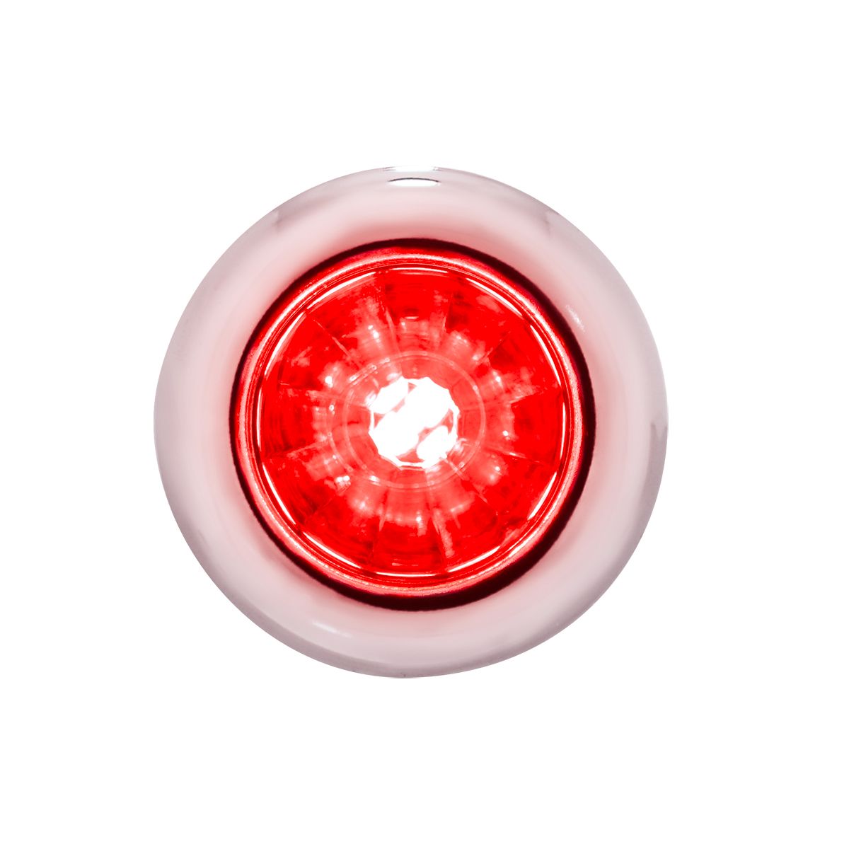4 LED Dual Function 3/4" Mini Watermelon Light (Clearance/Marker) - Red LED/Red Lens