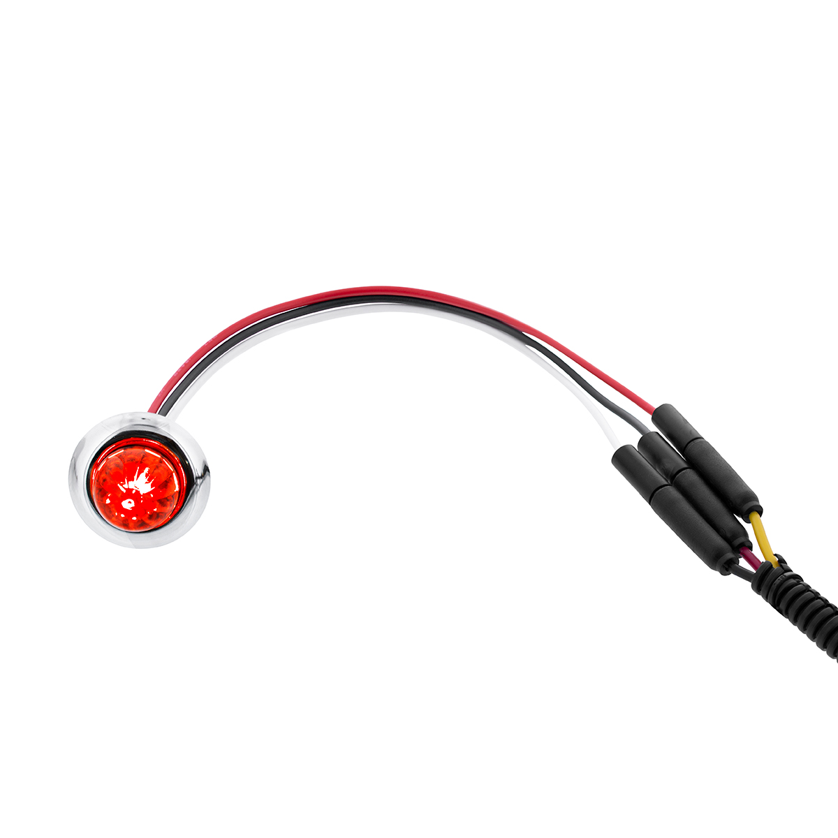 4 LED Dual Function 3/4" Mini Watermelon Light (Clearance/Marker) - Red LED/Red Lens - Thumbnail 3