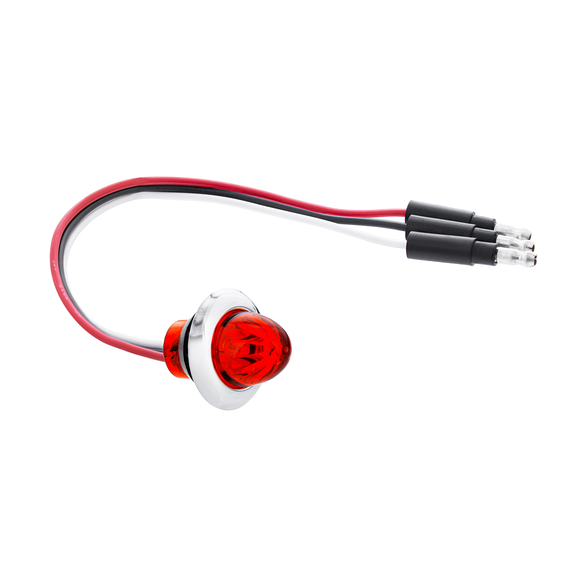 4 LED Dual Function 3/4" Mini Watermelon Light (Clearance/Marker) - Red LED/Red Lens - Thumbnail 6