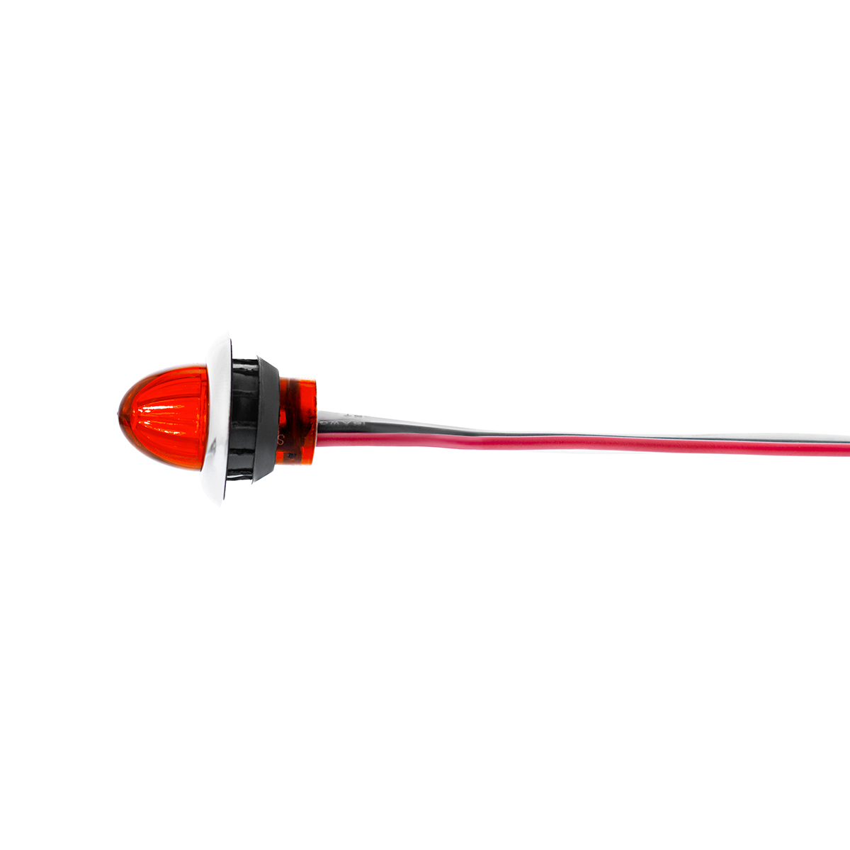 4 LED Dual Function 3/4" Mini Watermelon Light (Clearance/Marker) - Red LED/Red Lens - Thumbnail 7