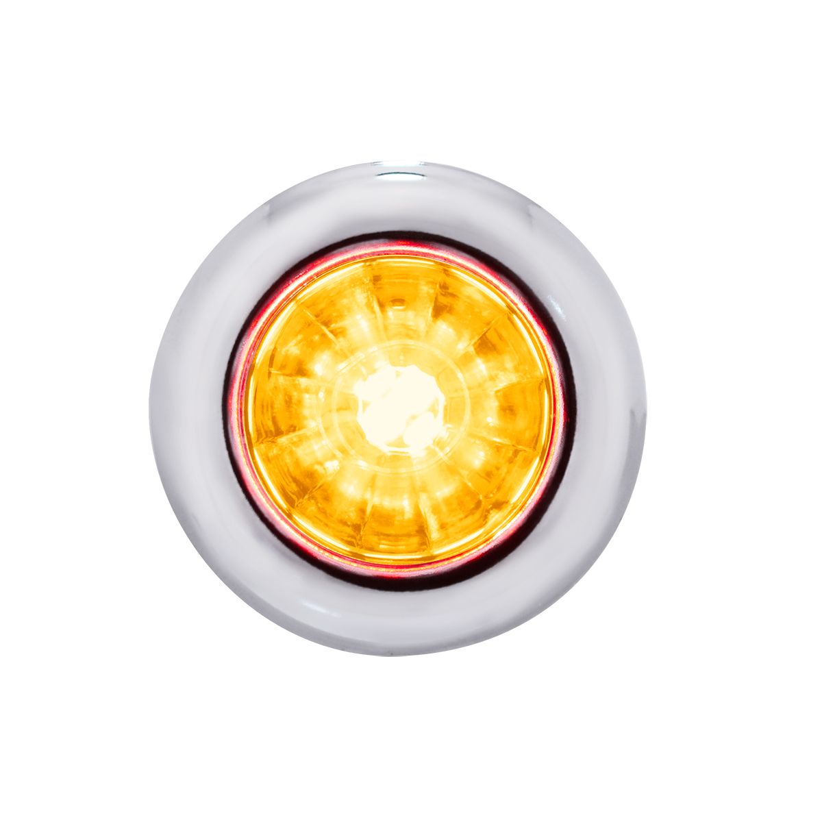 4 LED Dual Function 3/4" Mini Watermelon Light (Clearance/Marker) - Amber LED/Clear Lens