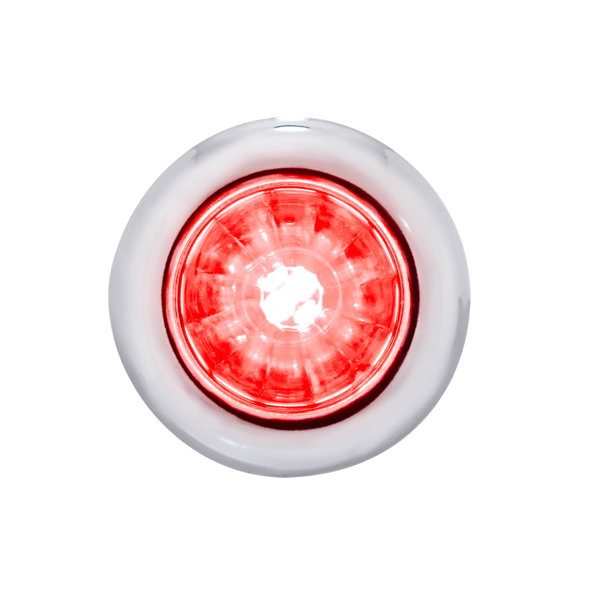 4 LED Dual Function 3/4" Mini Watermelon Light (Clearance/Marker) - Red LED/Clear Lens - Thumbnail 13