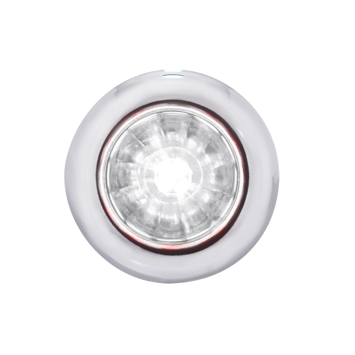 4 LED Dual Function 3/4" Mini Watermelon Light (Clearance/Marker) - White LED/Clear Lens