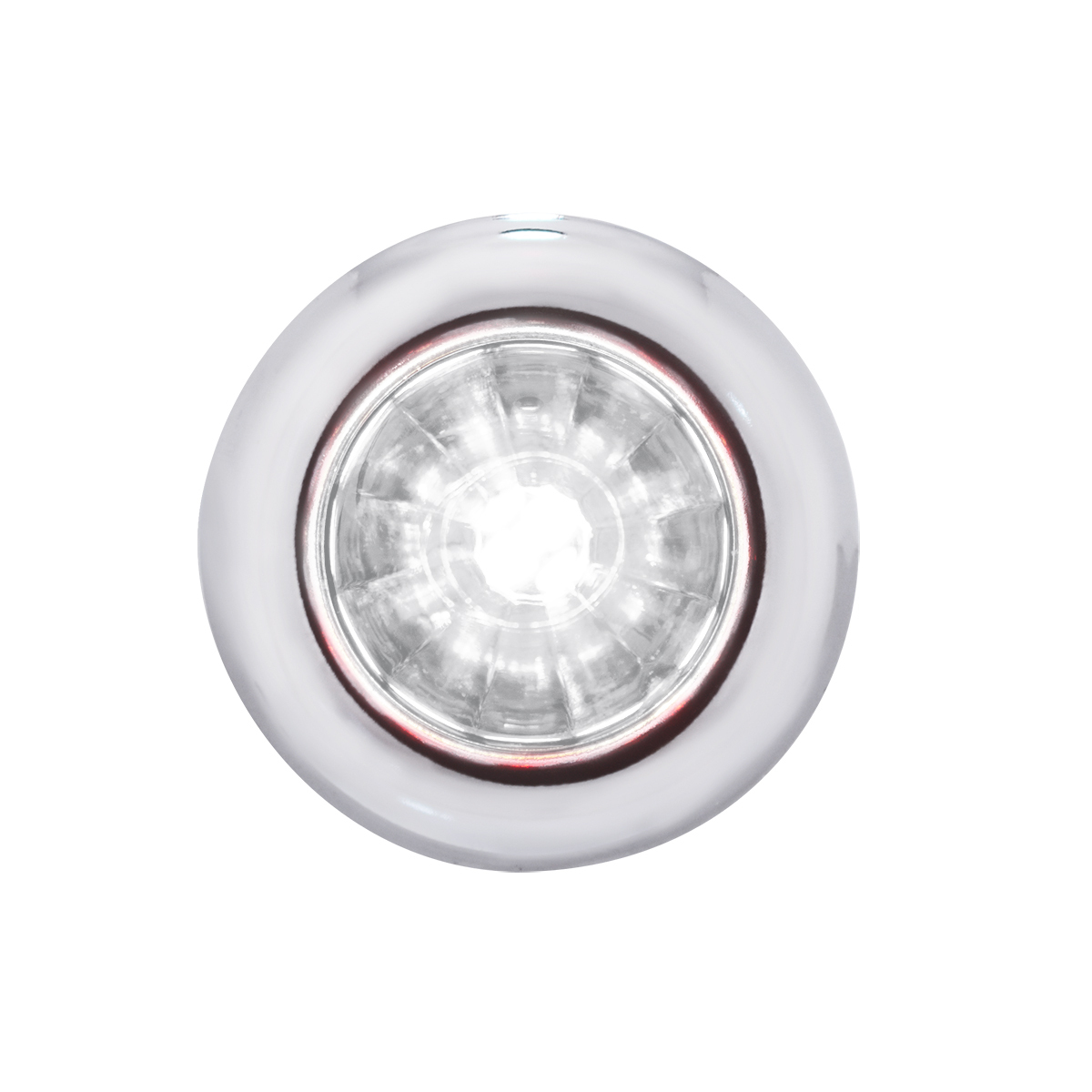 4 LED Dual Function 3/4" Mini Watermelon Light (Clearance/Marker) - White LED/Clear Lens - Thumbnail 12