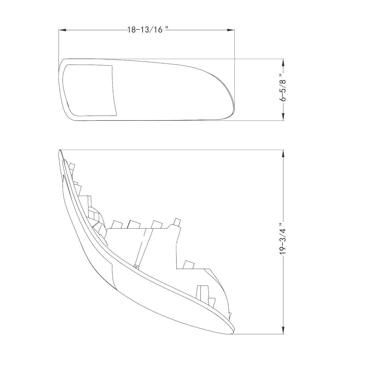Chrome LED Headlight With Color Changing Position Light Bar For Peterbilt 386 (2005-2015) & 387 (1999-2010) - Passenger - Thumbnail 16