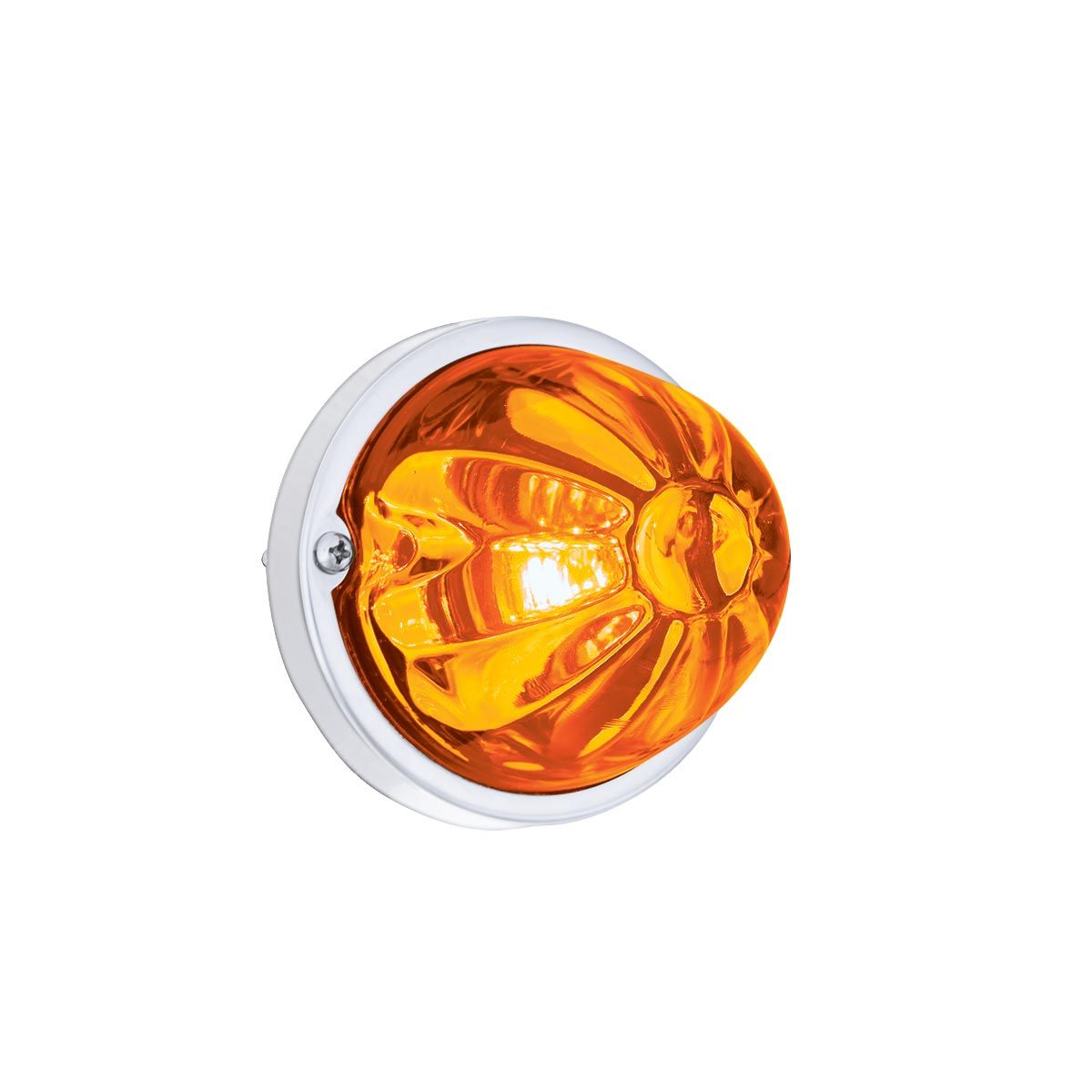 Glass Watermelon Light Kit With LED Light-Amber LED/Amber Lens