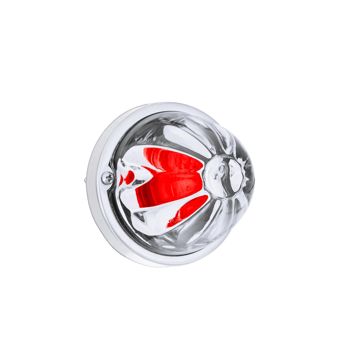 Glass Watermelon Light Kit With LED Light-Red LED/Clear Lens - Thumbnail 2