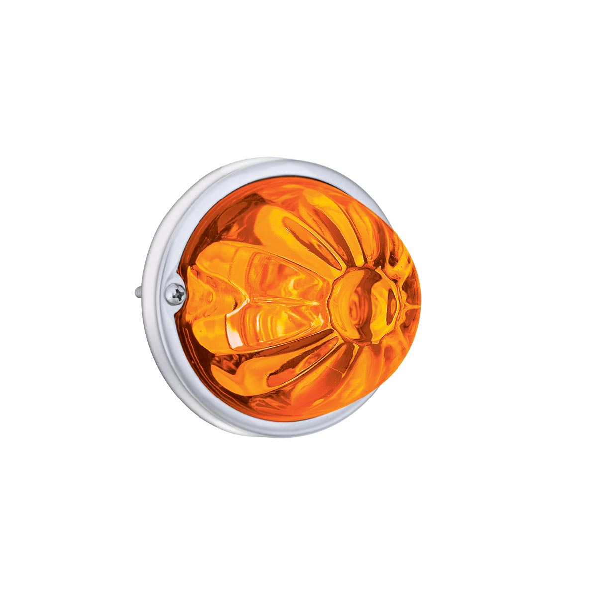 Glass Watermelon Light Kit With 2 LED Light-Amber LED/Amber Lens - Thumbnail 2