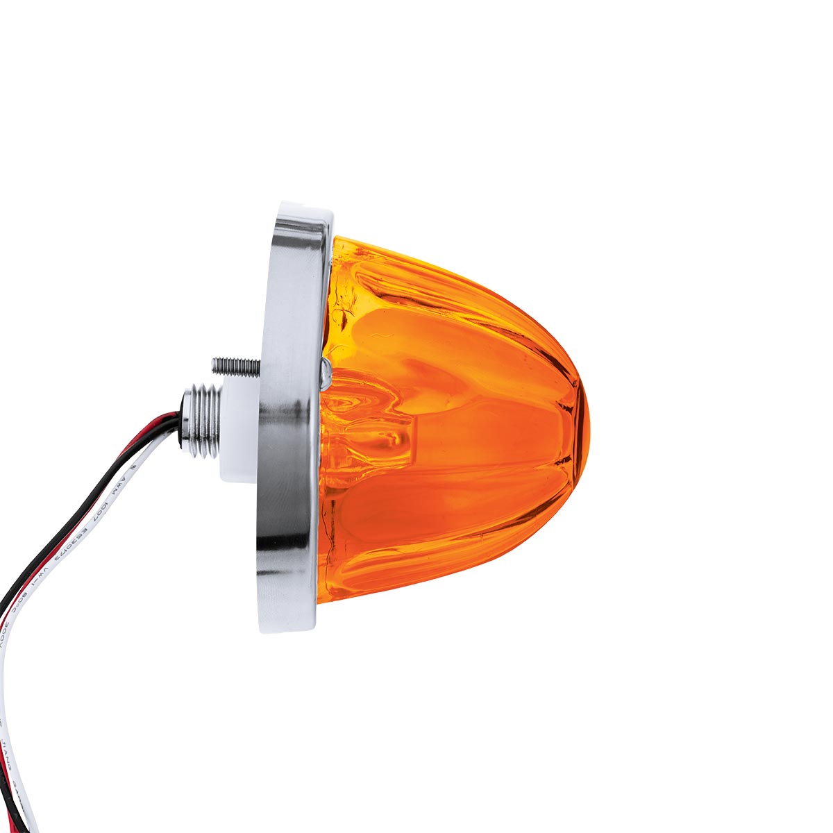 Glass Watermelon Light Kit With 2 LED Light-Amber LED/Amber Lens - Thumbnail 5