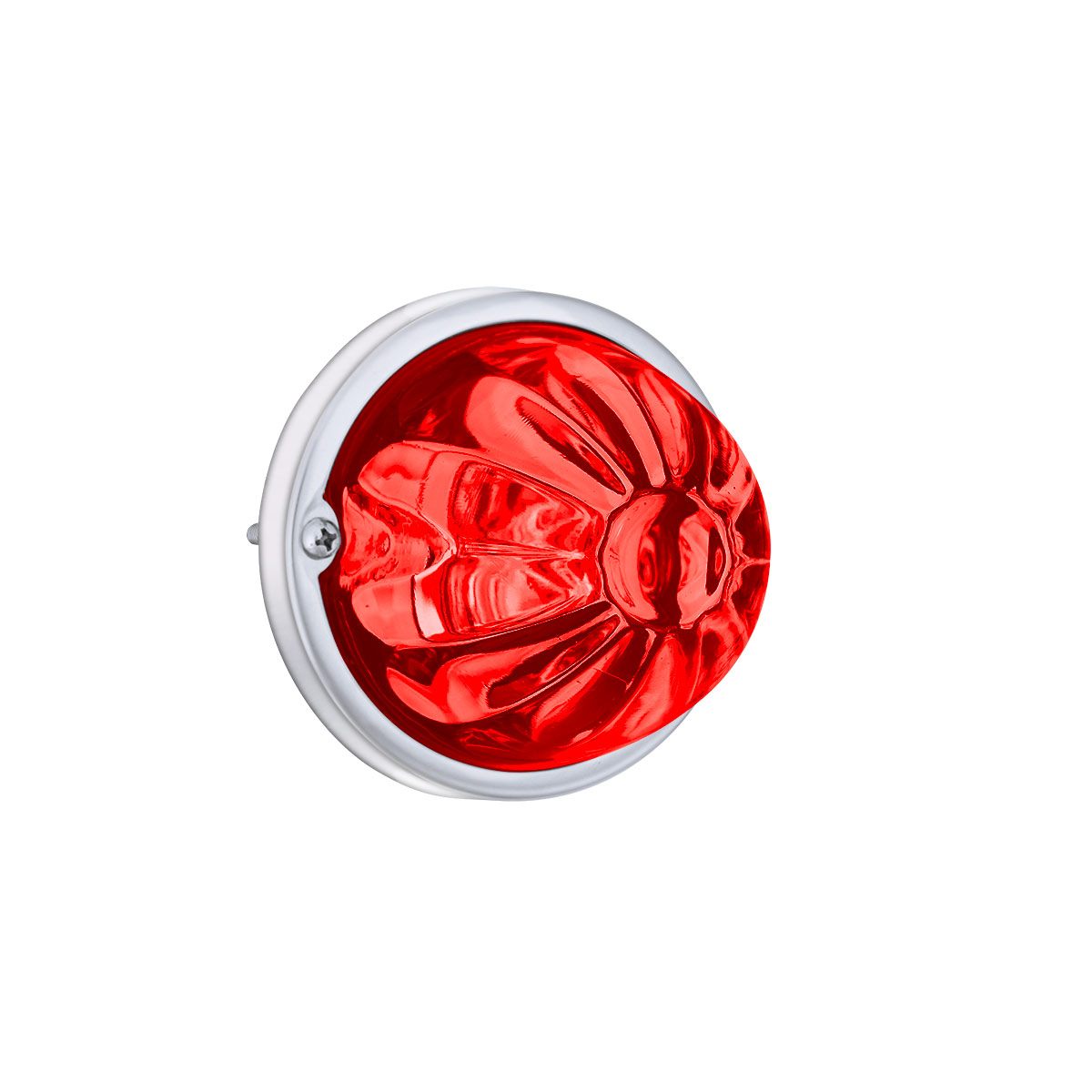 Glass Watermelon Light Kit With 2 LED Light-Red LED/Red Lens - Thumbnail 2