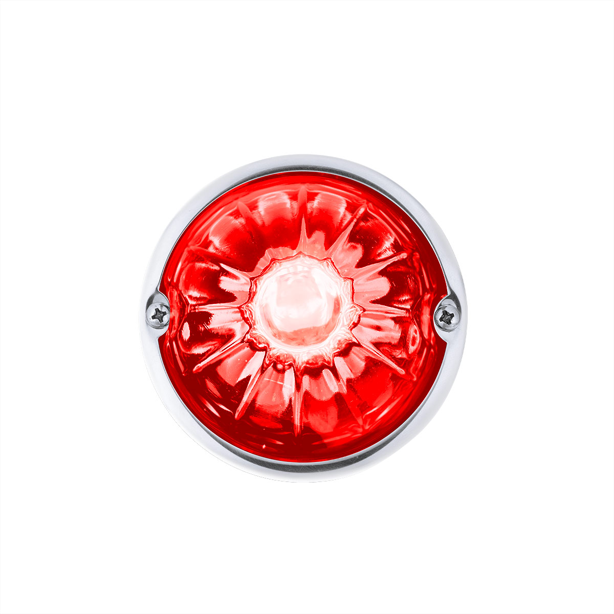 Glass Watermelon Light Kit With 2 LED Light-Red LED/Red Lens - Thumbnail 3