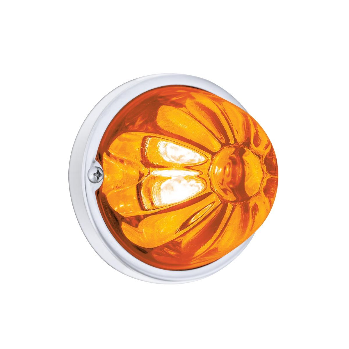 Glass Watermelon Light Kit With 4 LED Light-Amber LED/Amber Lens