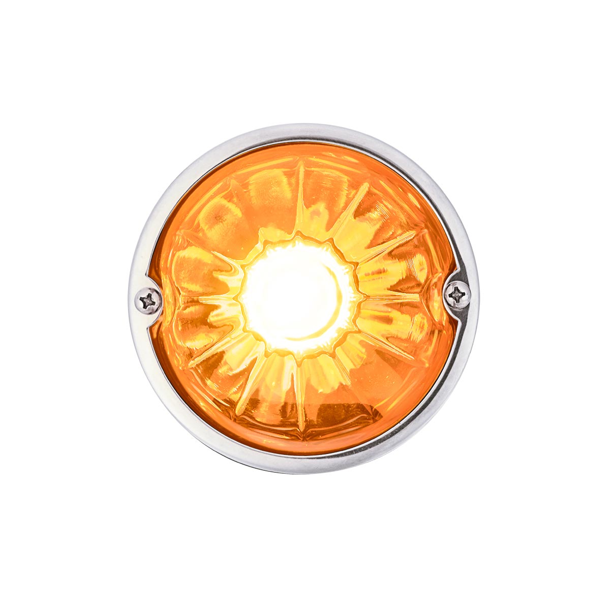 Glass Watermelon Light Kit With 4 LED Light-Amber LED/Amber Lens - Thumbnail 3