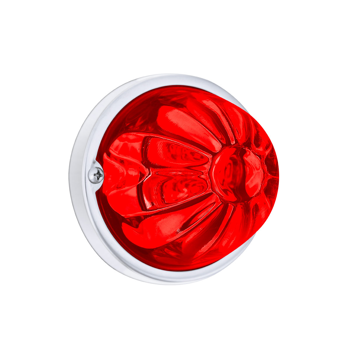 Glass Watermelon Light Kit With 4 LED Light-Red LED/Red Lens - Thumbnail 2