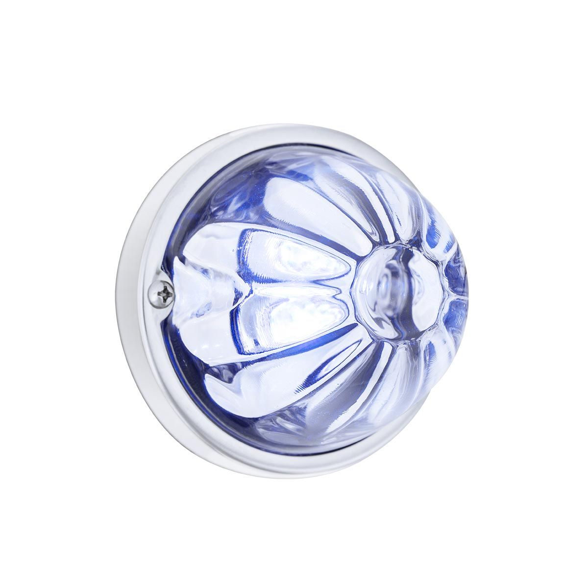 Glass Watermelon Light Kit With 4 LED Light-Blue LED/Clear Lens