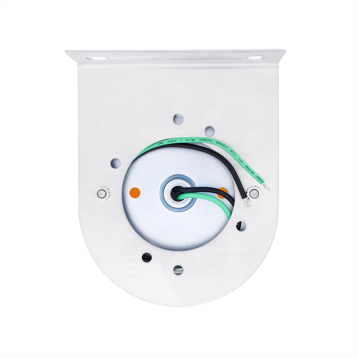 UltraBurst Glass Watermelon Light With Stainless Steel Light Bracket Kit-Amber LED/Dark Amber Lens - Thumbnail 6