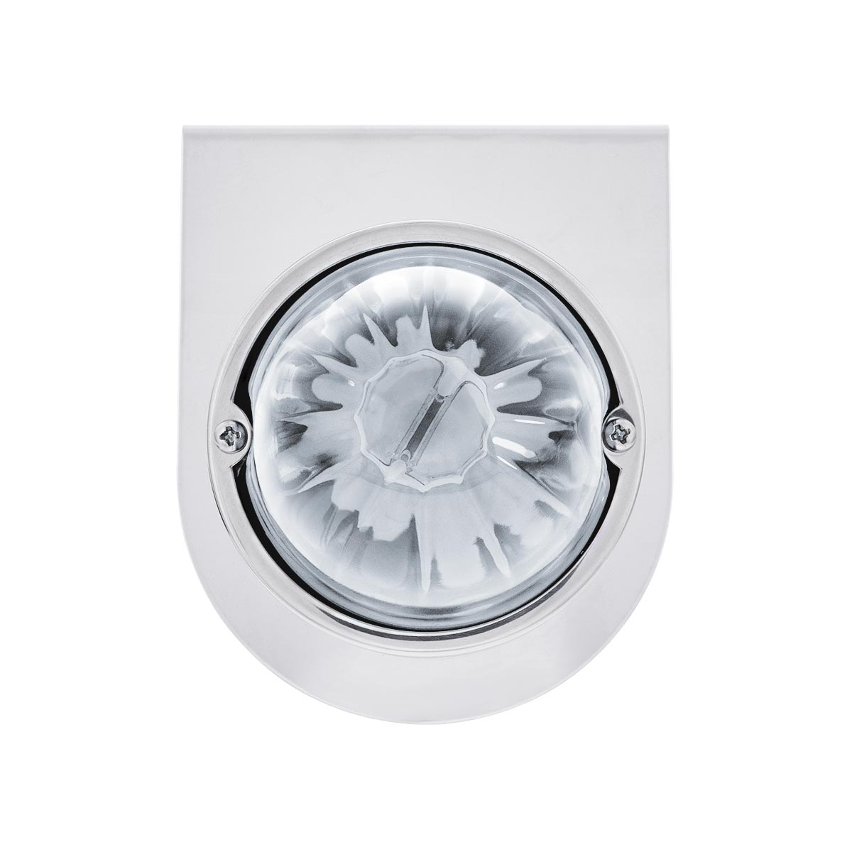 UltraBurst Glass Watermelon Light With Stainless Steel Light Bracket Kit-White LED/Clear Lens - Thumbnail 4