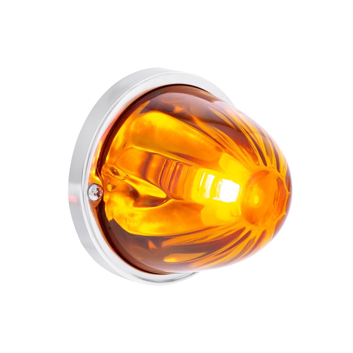 UltraBurst Glass Watermelon Light Flush Mount Kit-Amber LED/Amber Lens