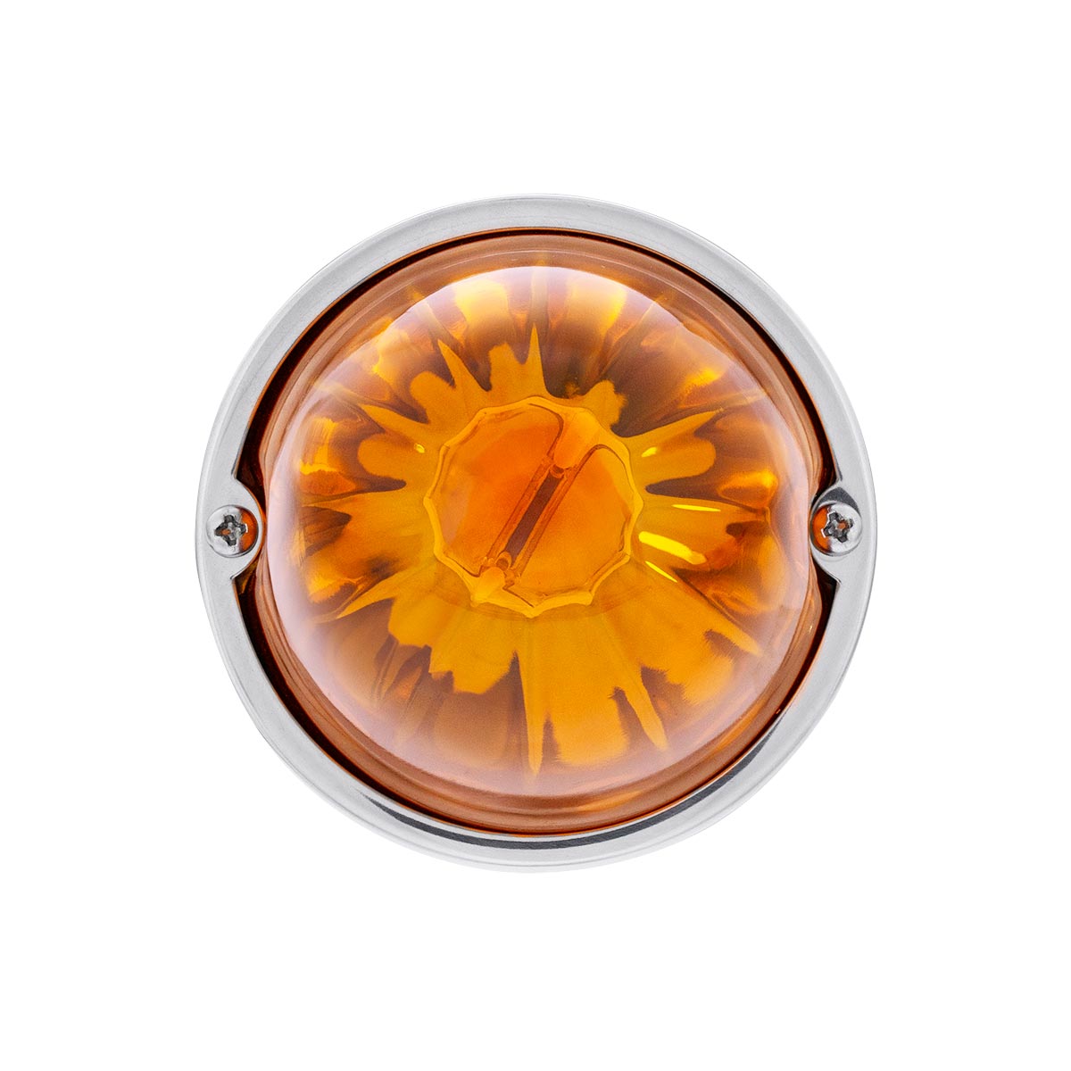 UltraBurst Glass Watermelon Light Flush Mount Kit-Amber LED/Amber Lens - Thumbnail 4