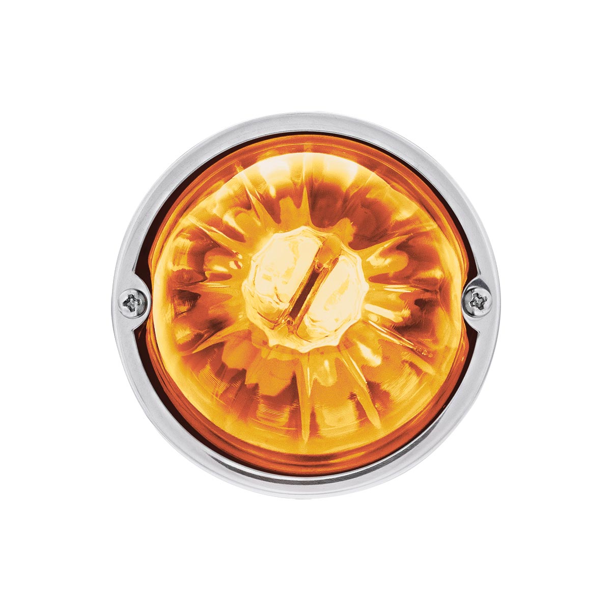 UltraBurst Glass Watermelon Light Flush Mount Kit-Amber LED/Clear Lens - Thumbnail 3