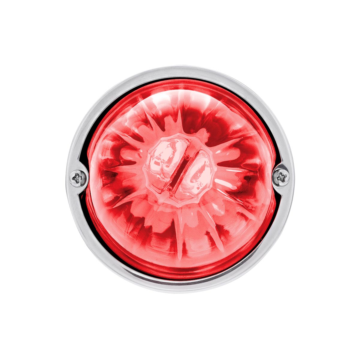 UltraBurst Glass Watermelon Light Flush Mount Kit-Red LED/Clear Lens - Thumbnail 3