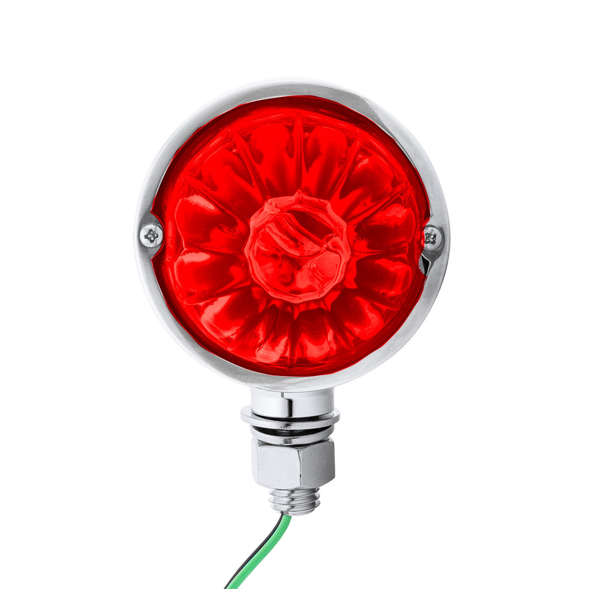 UltraBurst Chrome Double Face Glass Watermelon Light-Amber & Red LED/Amber & Red Lens - Thumbnail 8