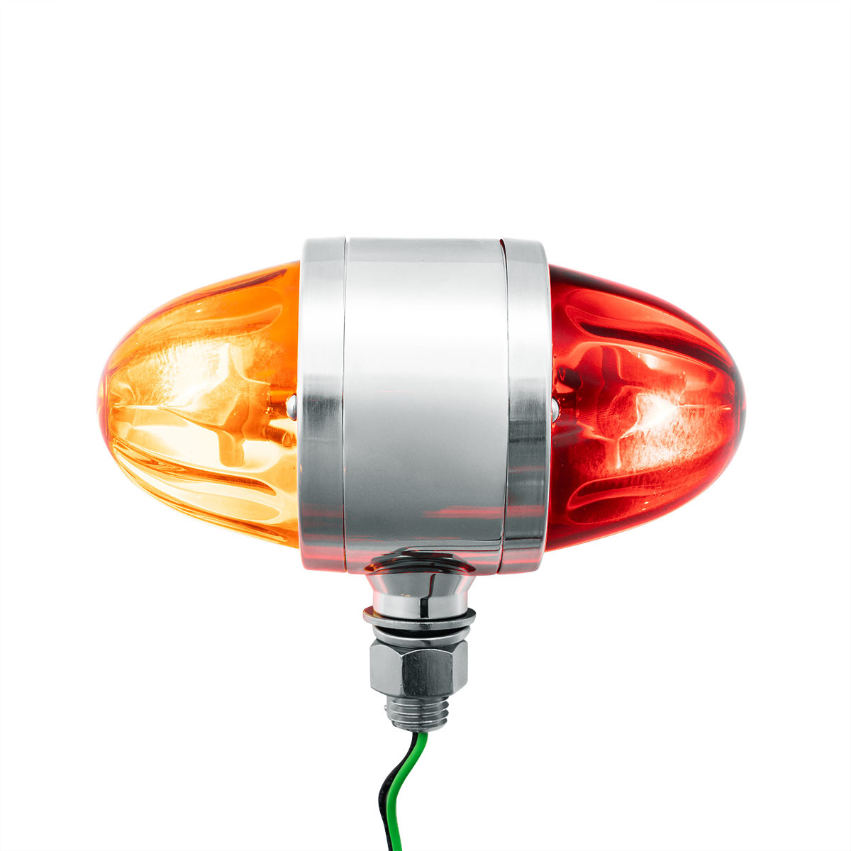 UltraBurst Chrome Double Face Glass Watermelon Light-Amber & Red LED/Amber & Red Lens - Thumbnail 9