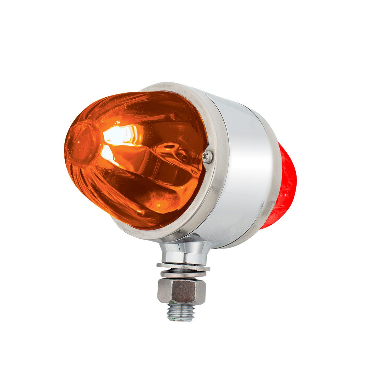 UltraBurst Chrome Double Face Glass Watermelon Light-Amber & Red LED/Dark Amber & Red Lens