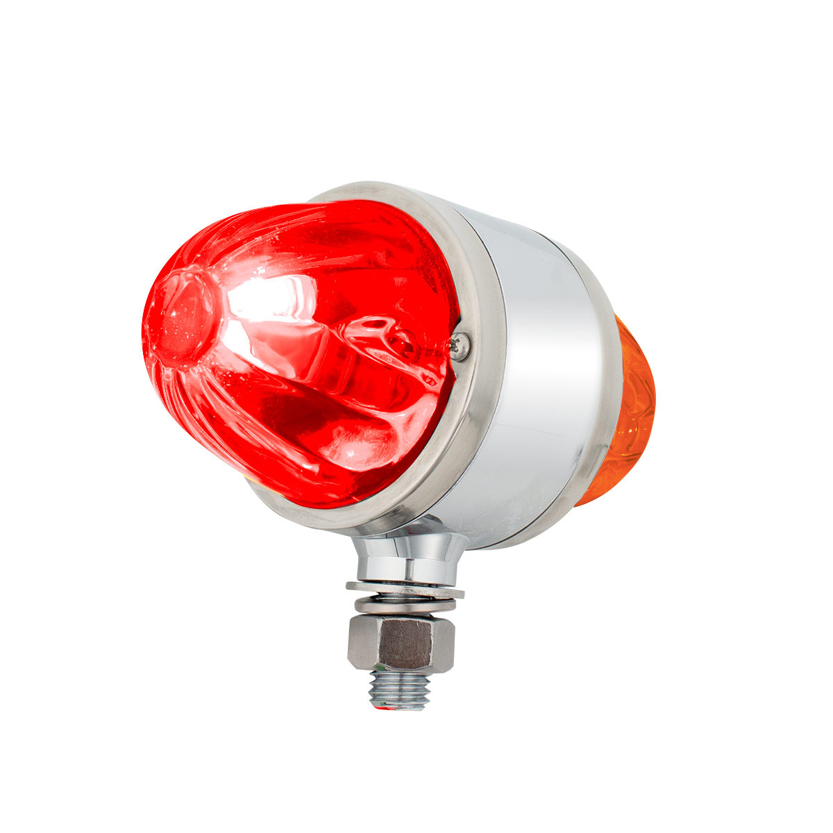 UltraBurst Chrome Double Face Glass Watermelon Light-Amber & Red LED/Dark Amber & Red Lens - Thumbnail 3