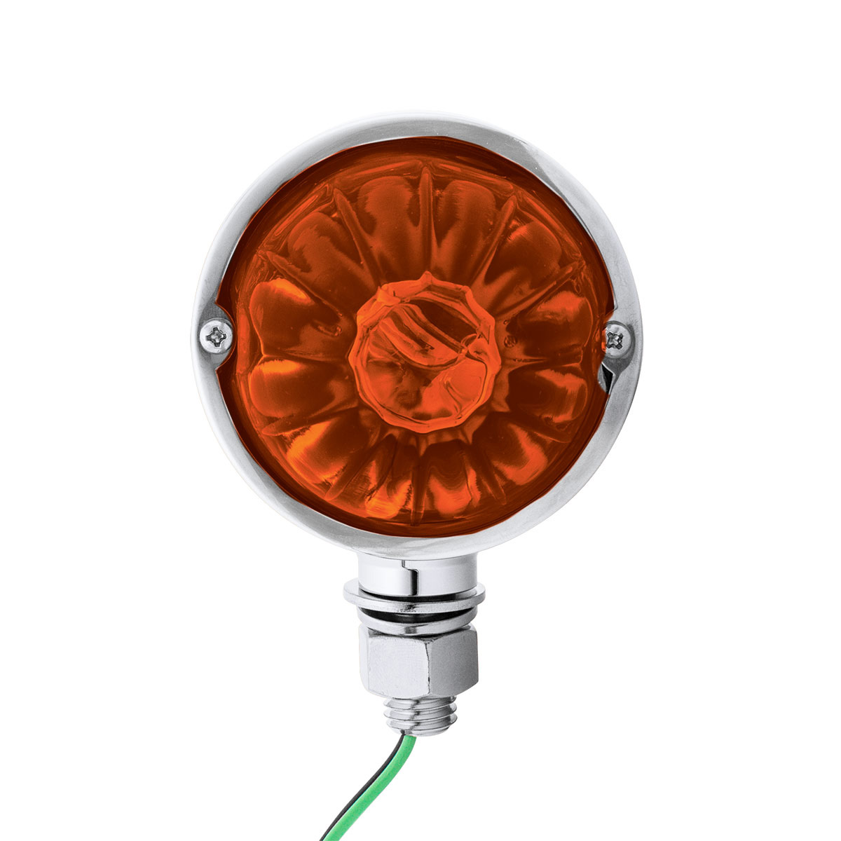 UltraBurst Chrome Double Face Glass Watermelon Light-Amber & Red LED/Dark Amber & Red Lens - Thumbnail 6