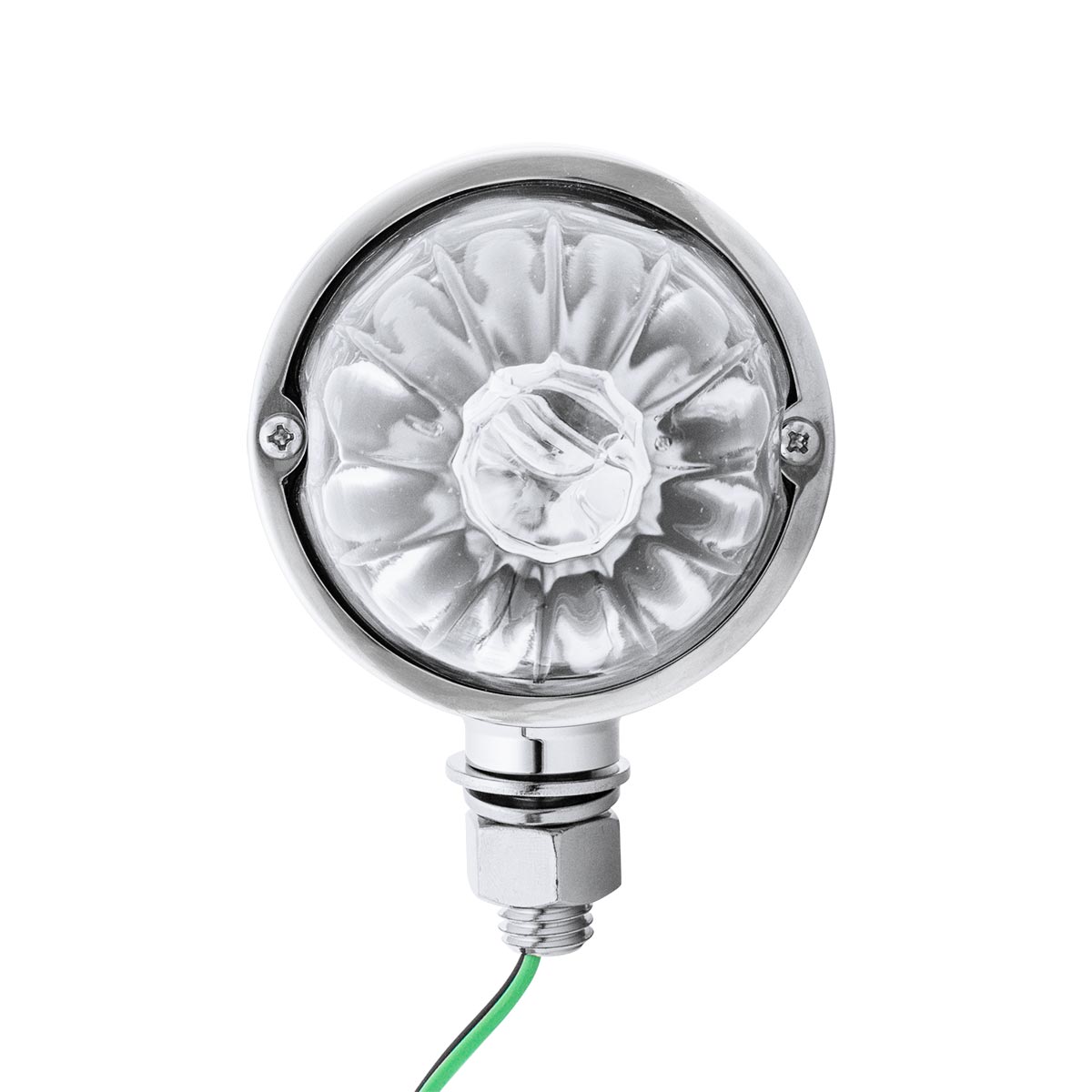 UltraBurst Chrome Double Face Glass Watermelon Light-Amber & Red LED/Clear Lens - Thumbnail 6