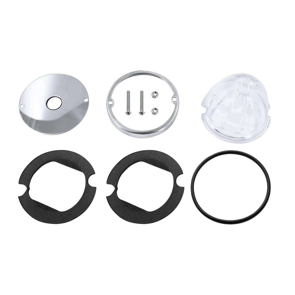 Glass Watermelon Light Kit For 3/4" Mini Light-Clear Lens - Thumbnail 4