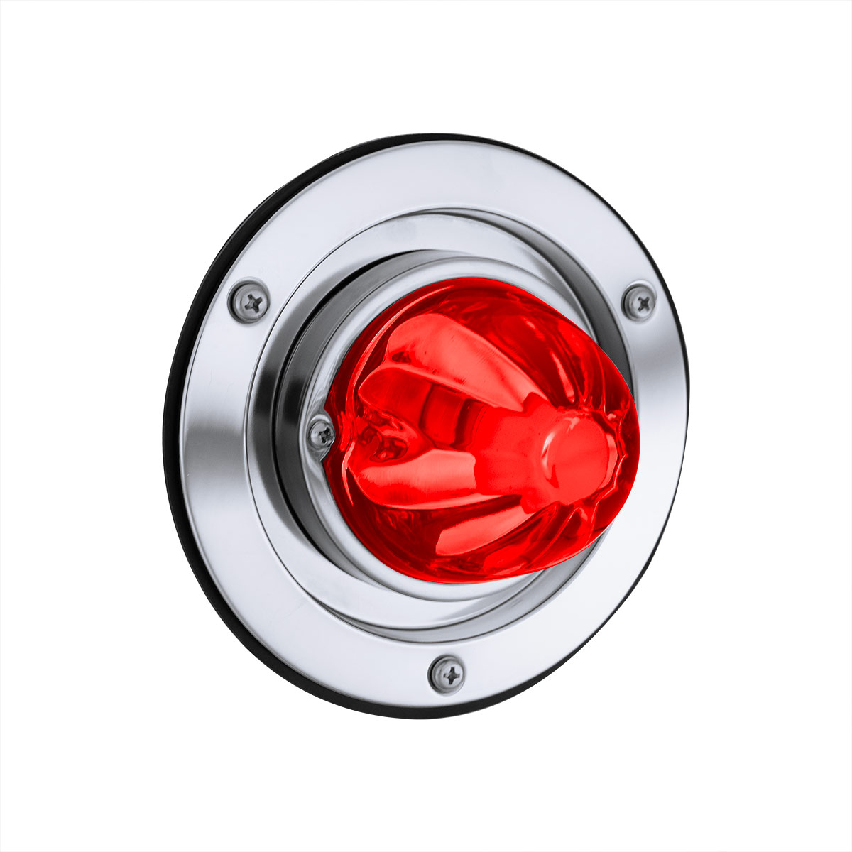 Dual Function Glass Watermelon Sleeper Bunk Kit With 304 Stainless Steel Bezel & LED Bulb-Red Lens/Red LED - Thumbnail 3