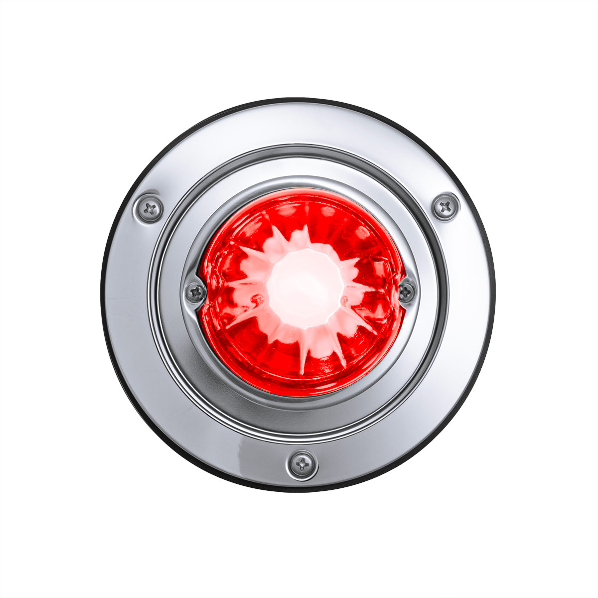 Dual Function Glass Watermelon Sleeper Bunk Kit With 304 Stainless Steel Bezel & LED Bulb-Red Lens/Red LED - Thumbnail 5