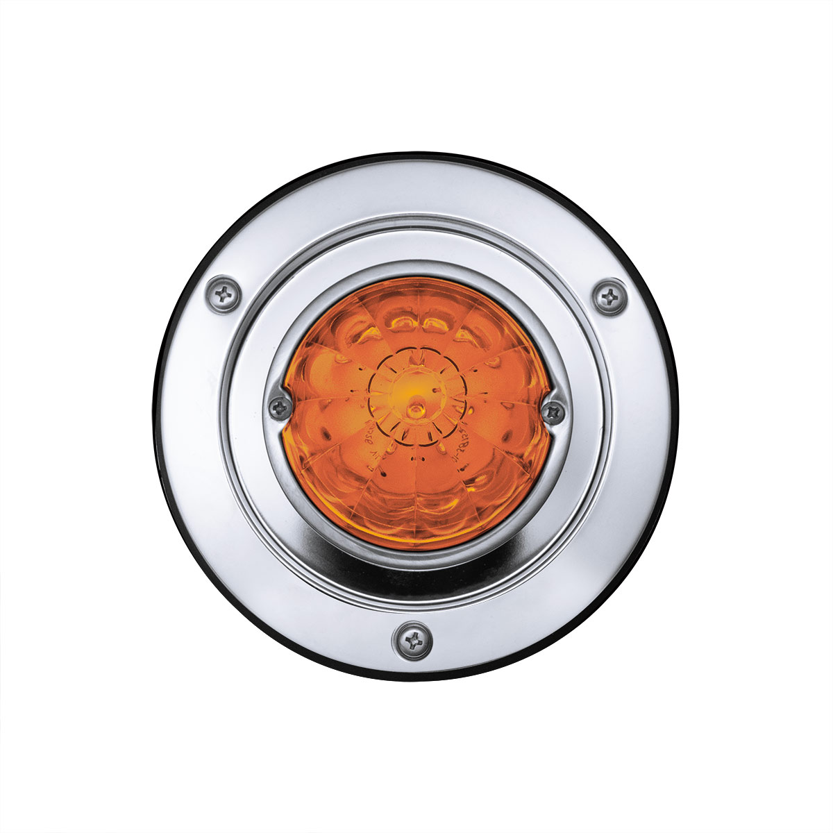 17 LED Dual Function Watermelon Light Sleeper Bunk Kit With 304 Stainless Steel Bezel-Amber LED/Amber Lens - Thumbnail 6