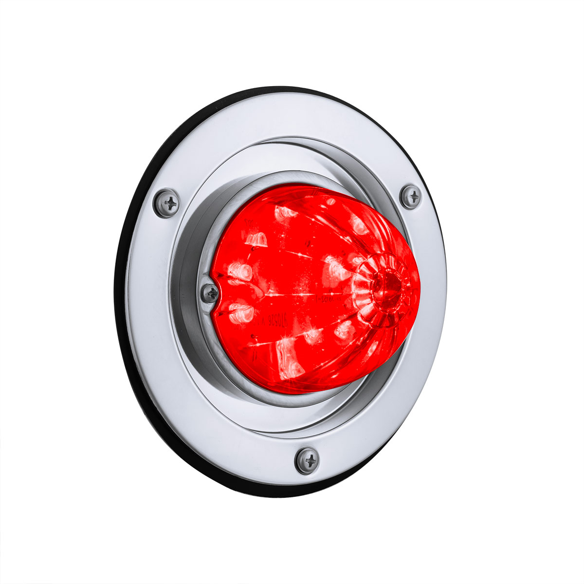 17 LED Dual Function Watermelon Light Sleeper Bunk Kit With 304 Stainless Steel Bezel-Red LED/Red Lens - Thumbnail 2